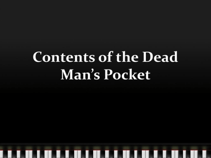 Jack finney contents of the dead man's pocket