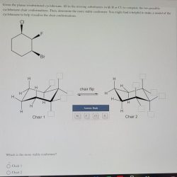 Trisubstituted planar cyclohexane conformations transcribed