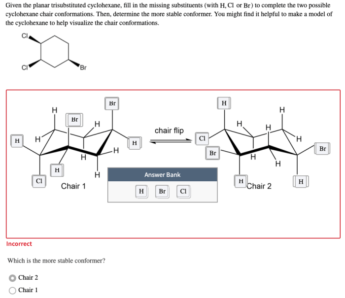 Cyclohexane trisubstituted planar conformation compound corresponding transcribed